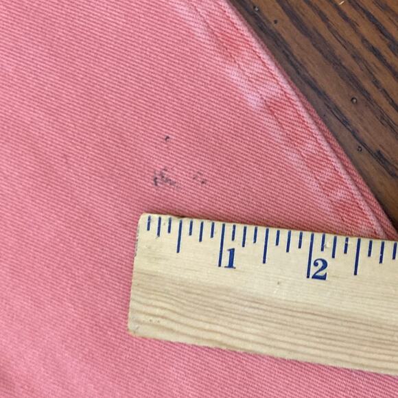 Spanx Jean-ish Legging Womens Coral Pink SMALL Pull On Pants Ankle Stretch FLAWS - Picture 3 of 14